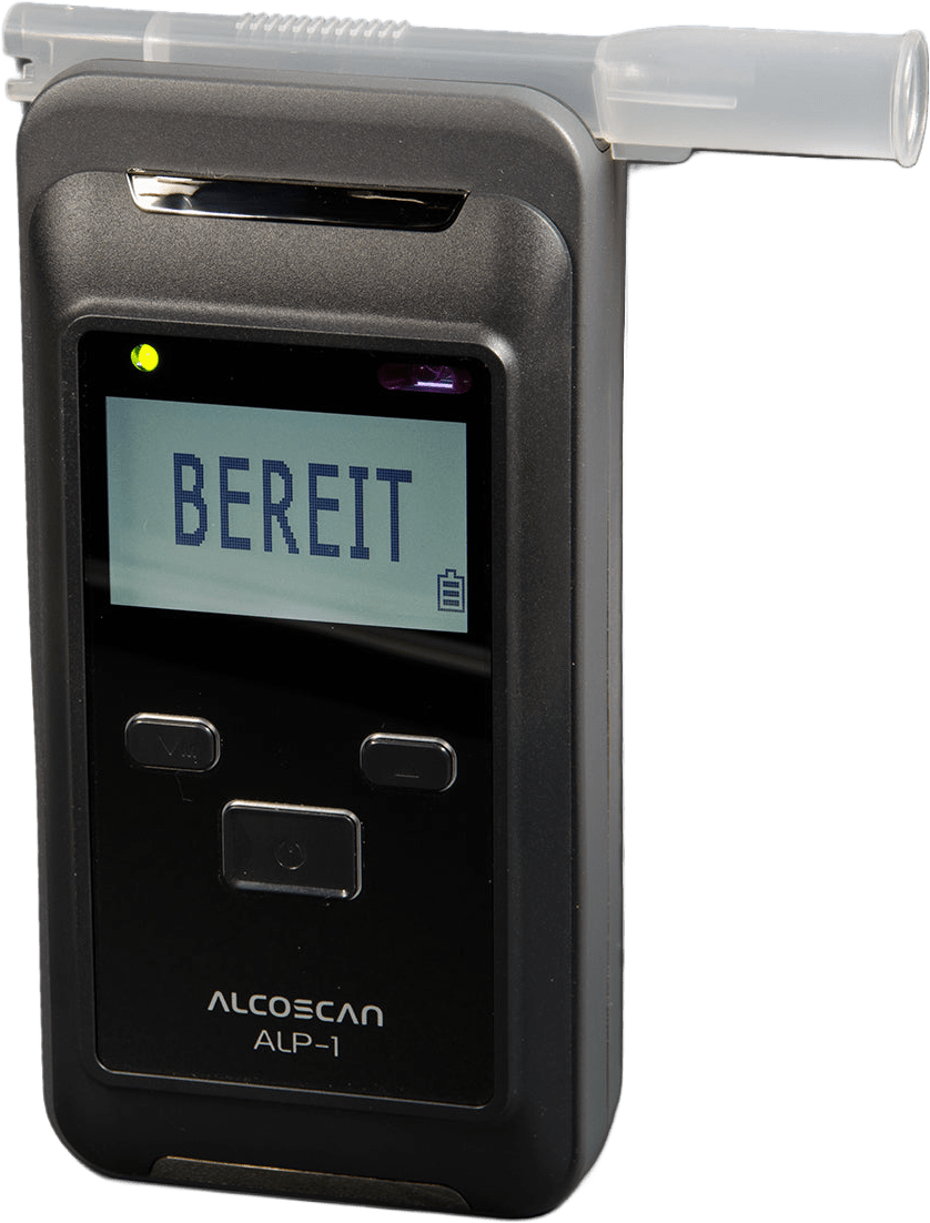 ACE ALP-1 med Alkoholtester mit medizinischer Zulassung + 25 Mundstücke & Kalibriergutschein