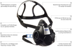 Dräger X-plore 3500 Zweifilter-Halbmaske - Atemschutz gegen Viren, Partikel, Gase & Co. (Bild 2)
