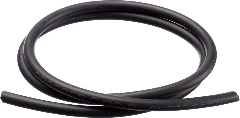 Dräger FKM-Schlauch (Viton) - lösemittelbeständig - schwarz - 5 mm Ø innen - 8 mm Ø außen (Preis pro Meter) (Bild 1)