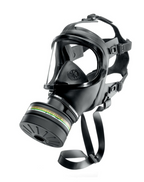 SET: Dräger Zivil- & Katastrophenschutz - Maske CDR 4500 mit Filter 1140 A2B2E2K2P3 R D-NBC schwarz (Bild 1)