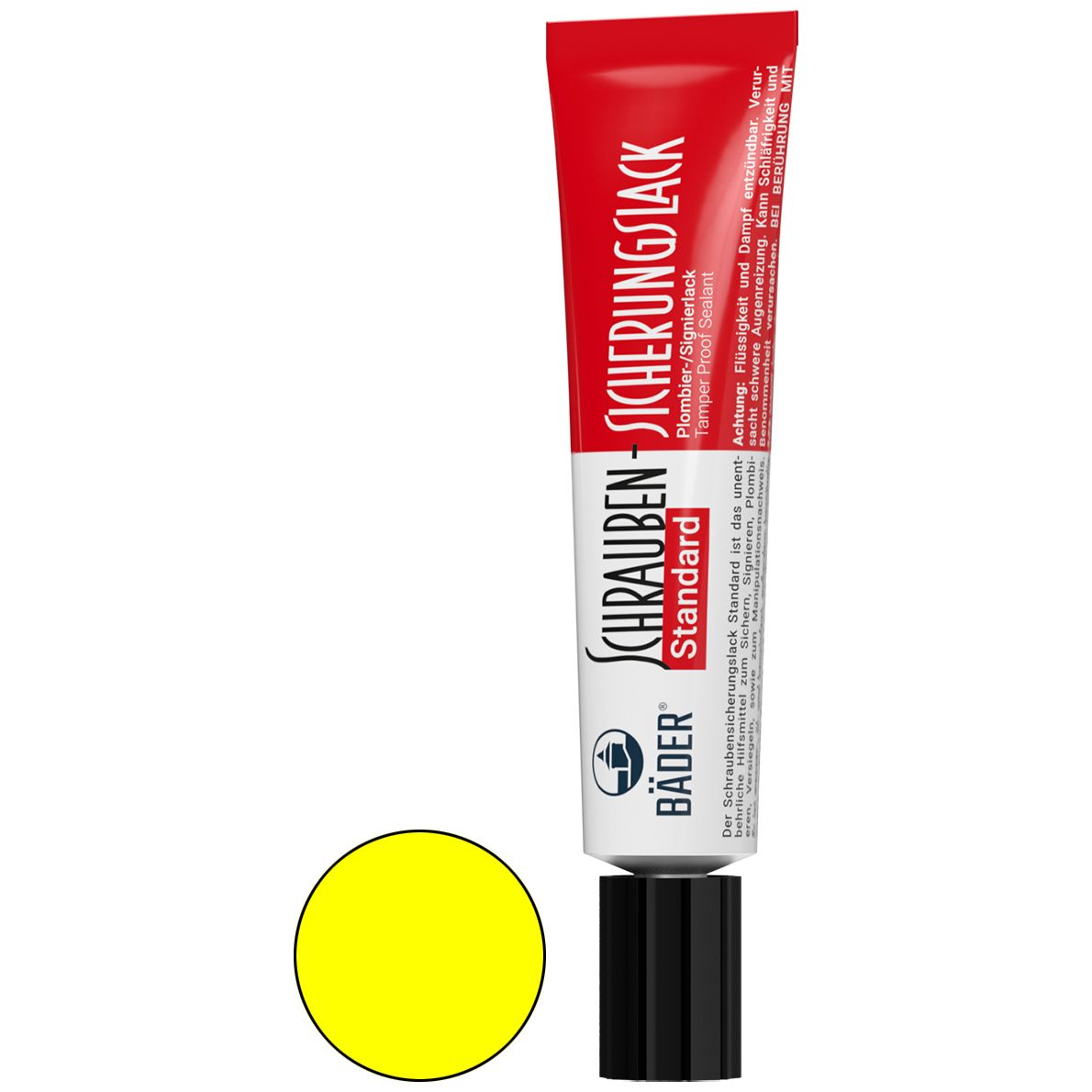 Bäder Standard Schraubensicherungs-Lack - Plombier- & Signier-Lack - sehr schnell trocknend - 20 ml (Bild 1)