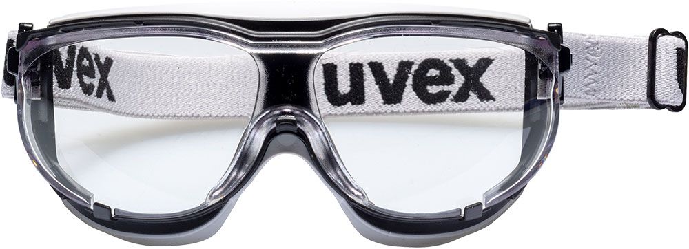 Uvex Biker-Vollsichtbrille 9307 carbonvision, grau-schwarz, Scheibe: farblos, Schutz: 2-1,2 (Bild 2)