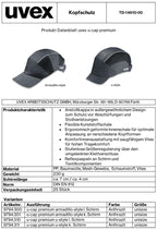 uvex u-cap premium u-style Anstoßkappe Schwarz (Bild 2)