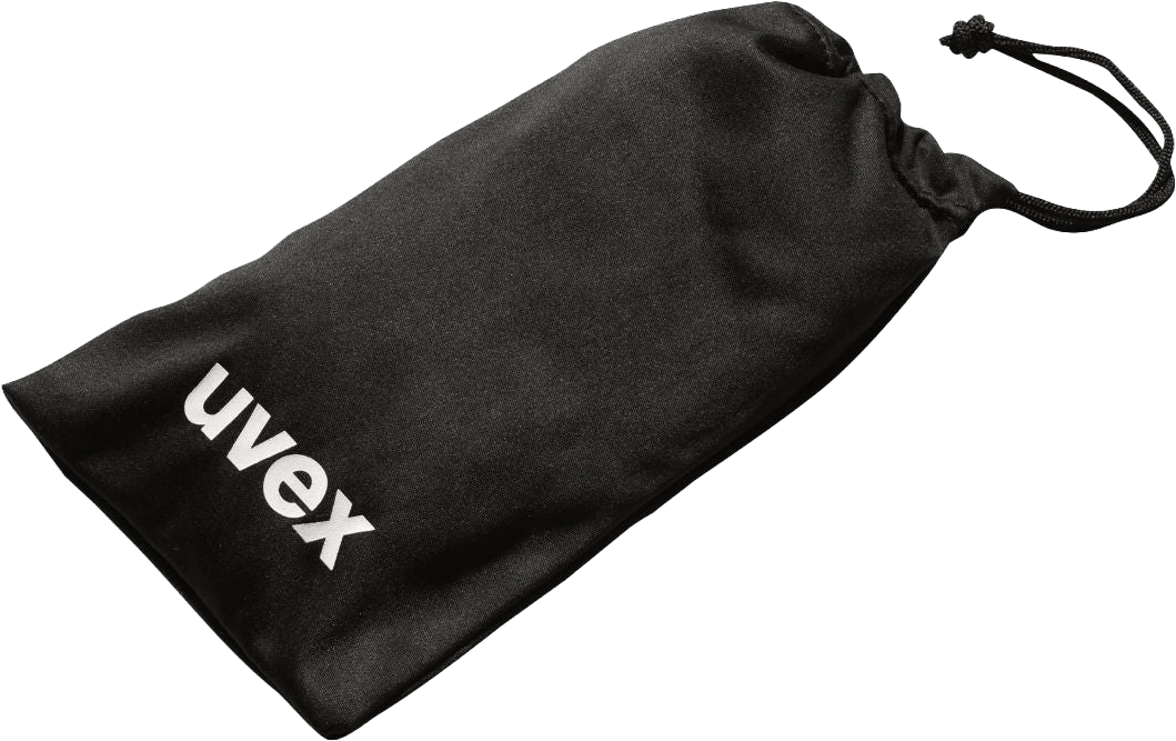 Uvex Mikrofaserbeutel für Bügelbrillen, Farbe: schwarz (Bild 1)