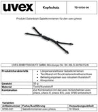 uvex Gabelkinnriemen für pheos - längenverstellbarer 4-Punkt-Kinnriemen - mit Druckknopf & Befestigungs-Ösen (Bild 2)