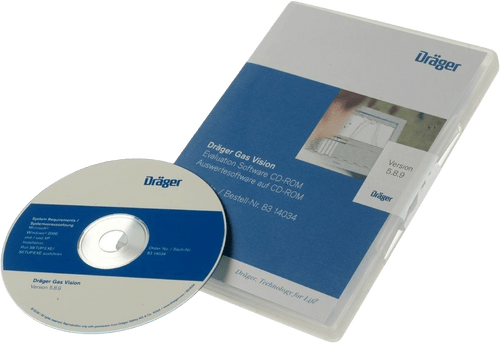 Dräger GasVision 7 Lizenz - Gaswarngeräte-Software u.a. für Einstellungen, Überprüfung und zur grafischen Auswertung von Datenspeicher und Messwerte (Bild 1)