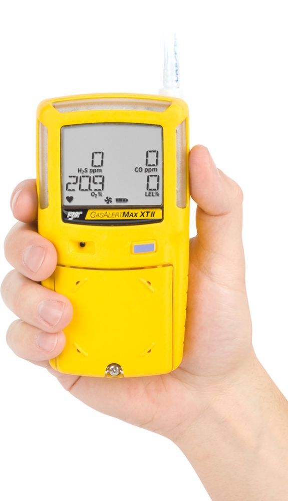 Honeywell BW - GasAlertMax XT II - Gas-Warngerät für UEG (CH4), O2, H2S, CO - mit Akku- und Ladetechnik - integrierter Pumpe - Farbe gelb (Bild 3)