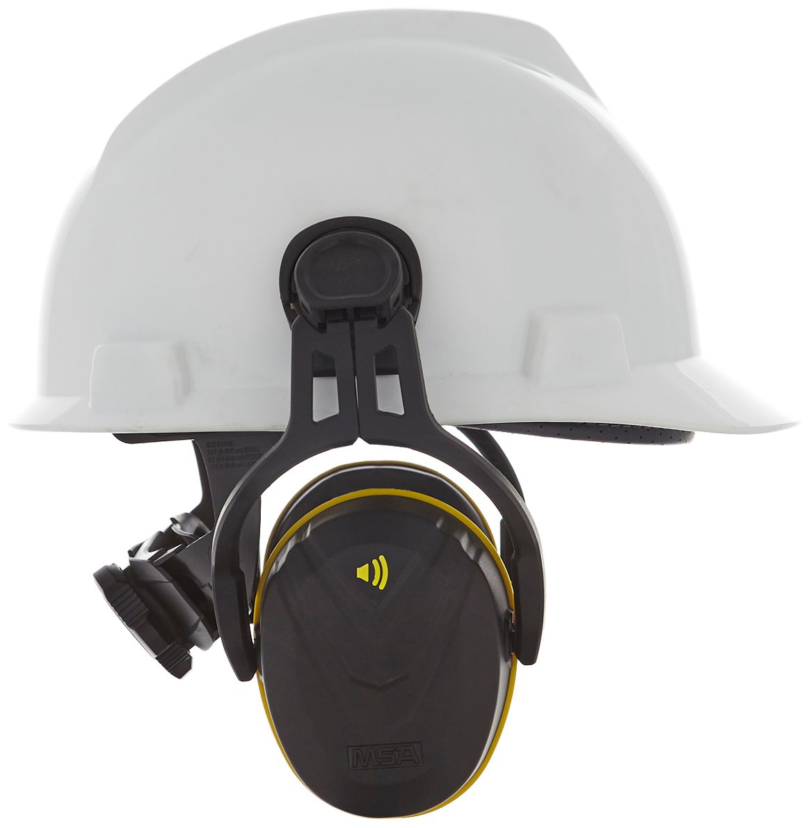 MSA V-Gard Kapsel-Gehörschutz passiv mit Helm-Adapter Gelb (Bild 3)