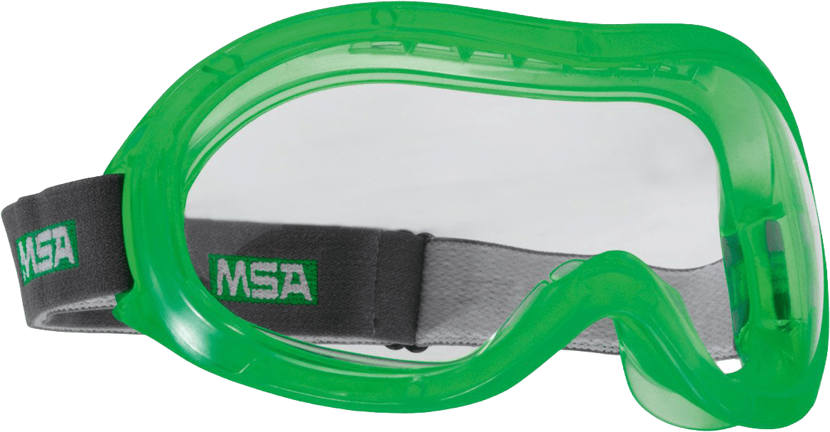 MSA Perspecta GIV 2300 Vollsicht-Schutzbrille - für Brillenträger - kratz- & beschlagfest - EN 166 - Grün-Klar