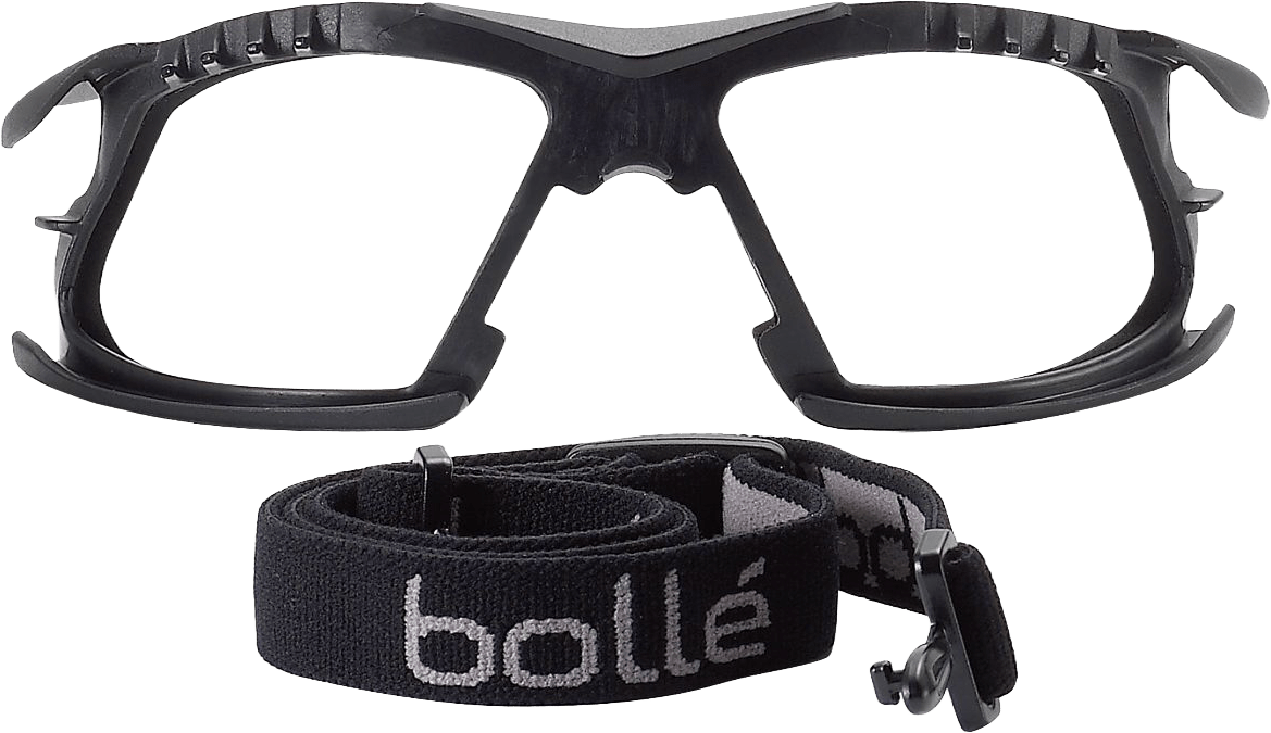 Bollé Safety Rush+ Kit - offizielles Zubehör für die Rush+-Schutzbrillen - verwandelt die Bügelbrille zur Vollsichtbrille (Bild 1)