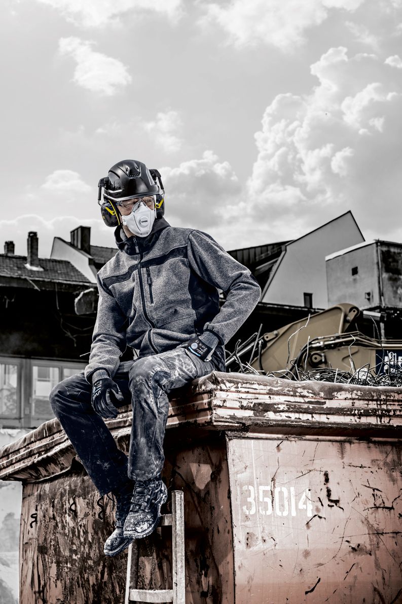 uvex KH Kapsel-Gehörschutz aktiv mit Helm-Adapter Gelb (Bild 2)