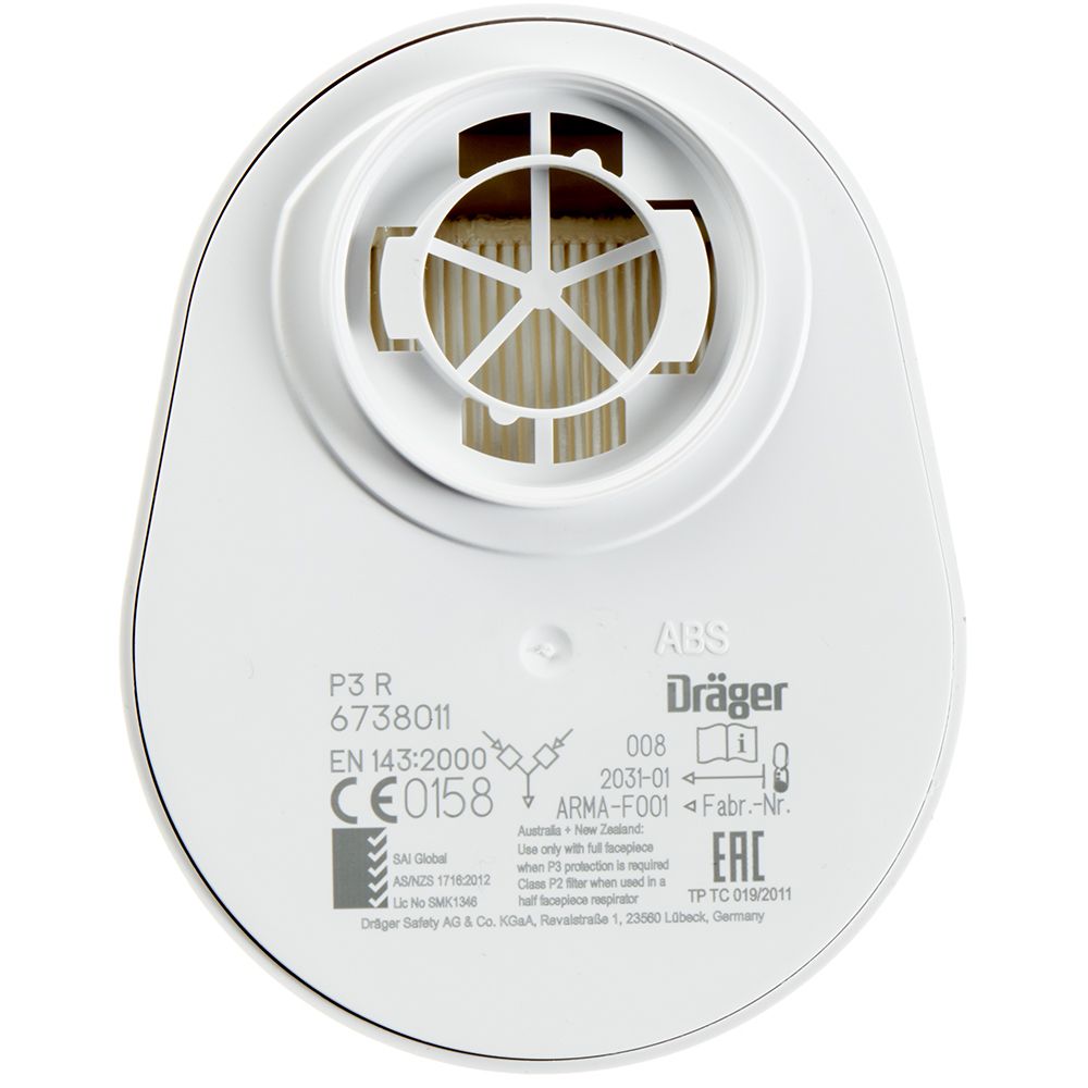 Dräger X-plore Partikel-Filter mit Bajonett-Anschluss EN143 - verschiedene Filter-Klassen P3 R (Bild 2)