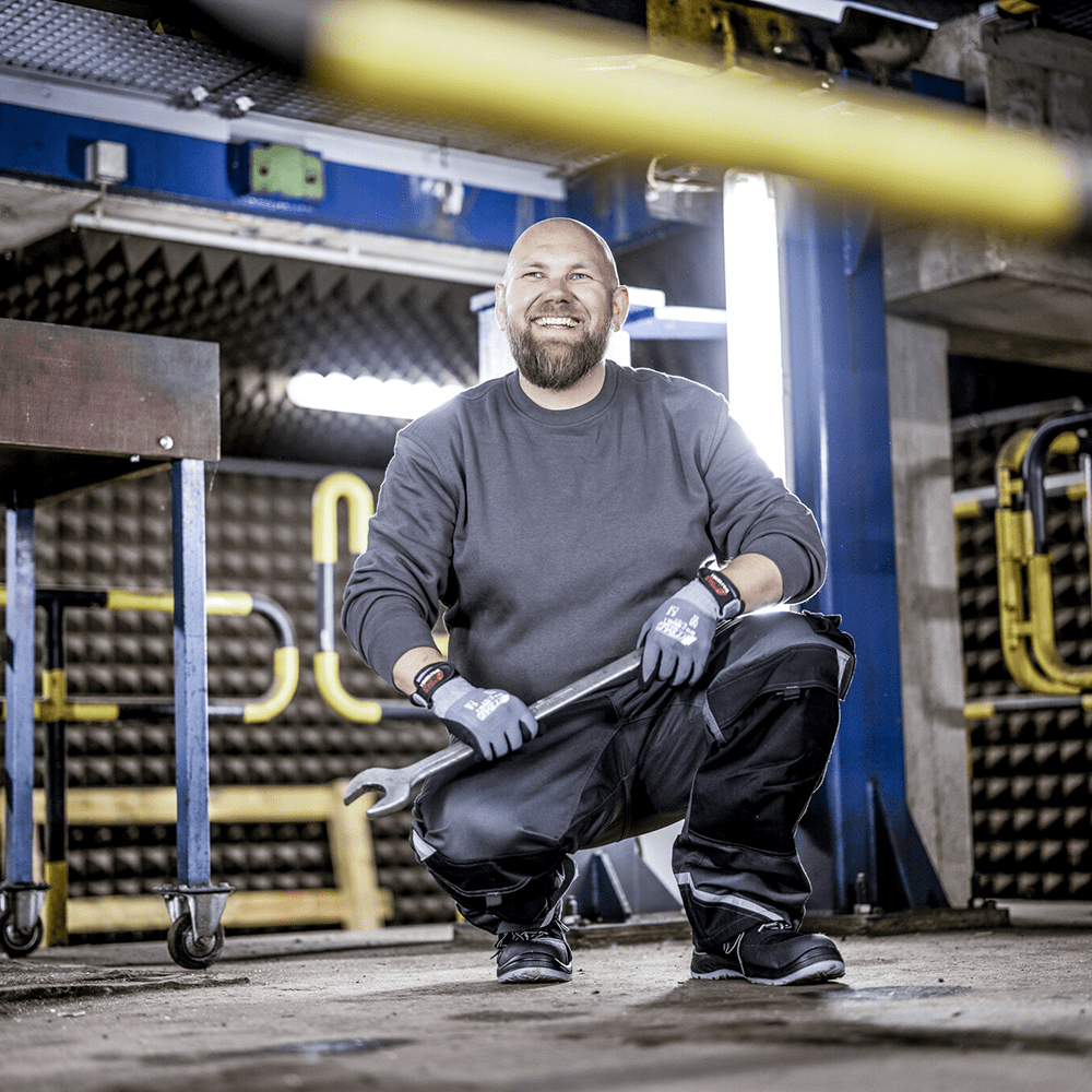 NITRAS MOTION TEX LIGHT 7015 Arbeits-Pullover - leichter Baumwoll-Pulli - Sweater für die Arbeit