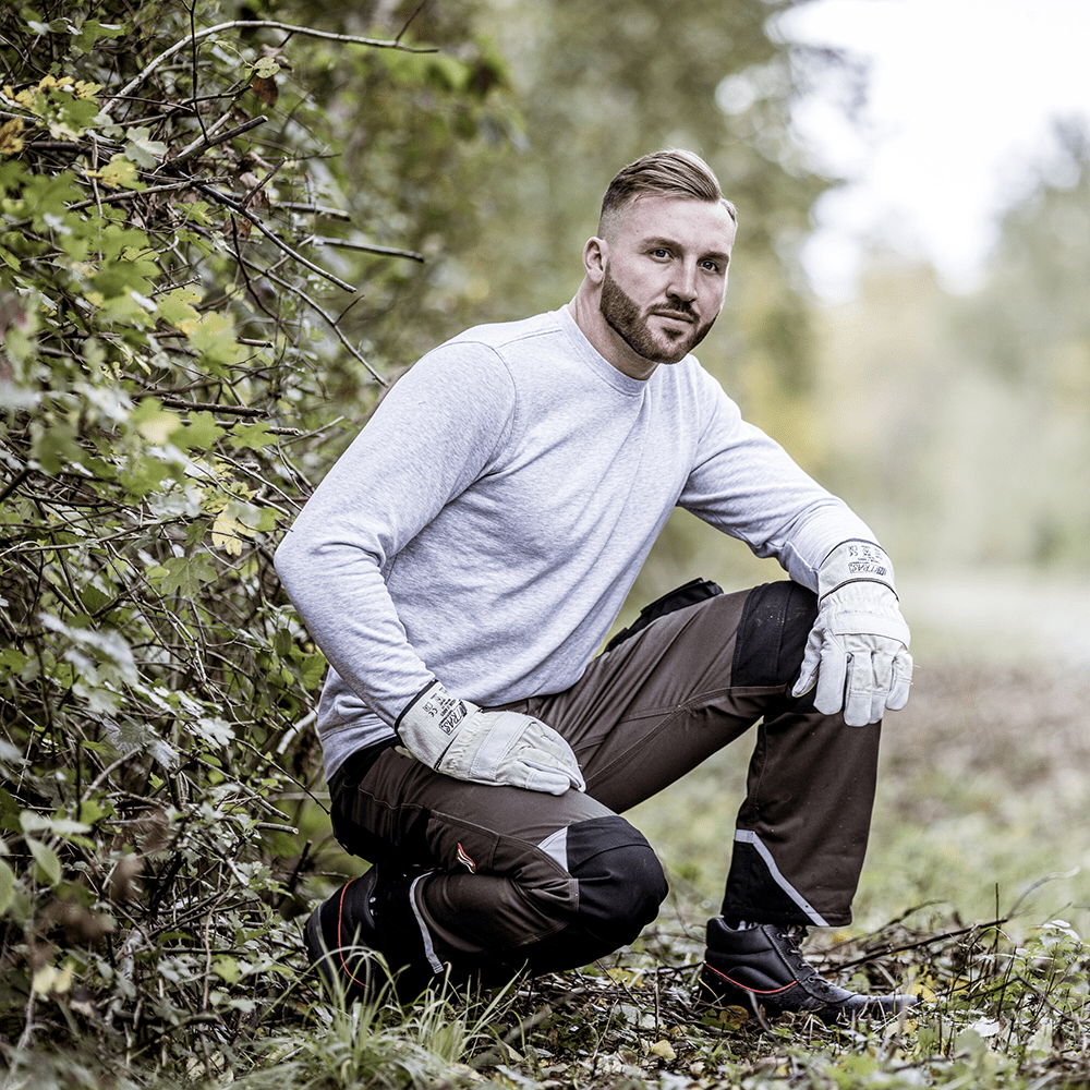 NITRAS MOTION TEX LIGHT 7015 Arbeits-Pullover - leichter Baumwoll-Pulli - Sweater für die Arbeit