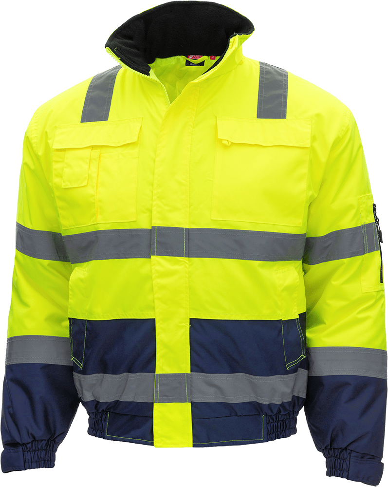 Nitras Motion Tex Viz Warn-Arbeitsjacke für Herren - 3XL