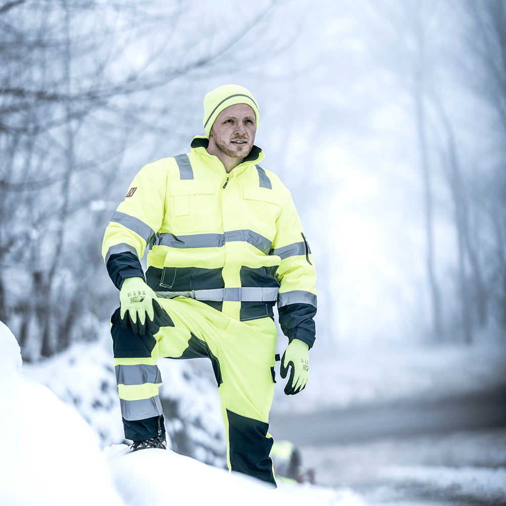 Nitras Motion Tex Viz Warn-Arbeitsjacke für Herren - 3XL