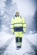 Nitras Motion Tex Viz Winter-Warnjacke für Herren