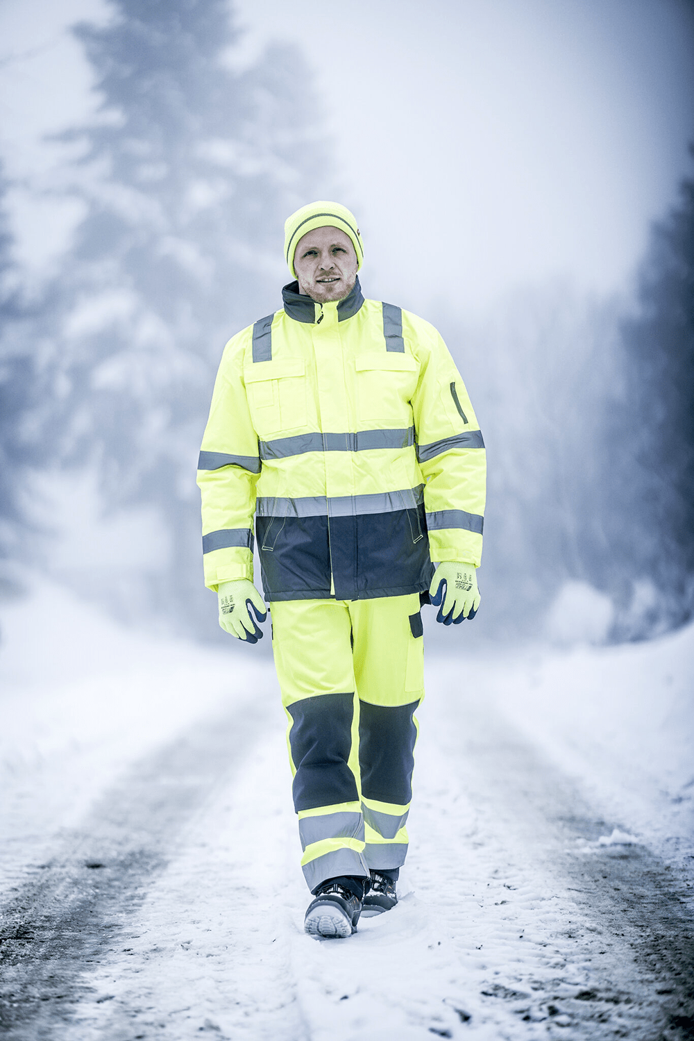 Nitras Motion Tex Viz Winter-Warnjacke für Herren