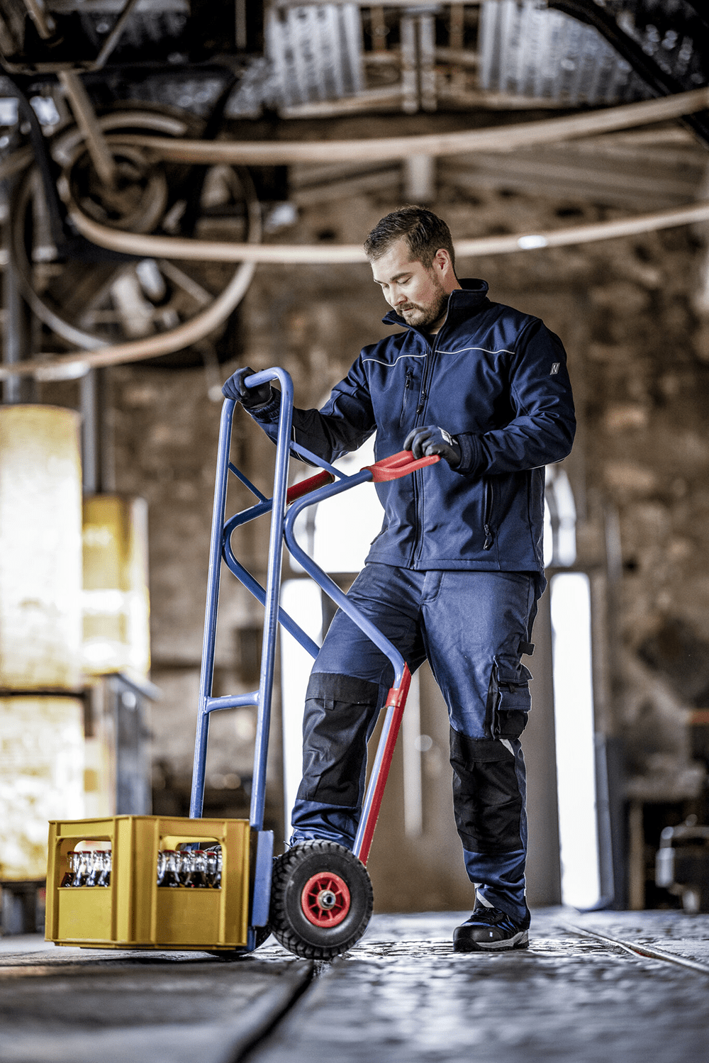 Nitras Motion Tex Light Softshell-Arbeitsjacke für Herren
