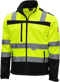 Nitras Motion Tex Viz Softshell-Warnjacke für Herren - 3XL