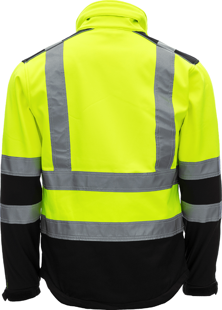 Nitras Motion Tex Viz Softshell-Warnjacke für Herren - 3XL