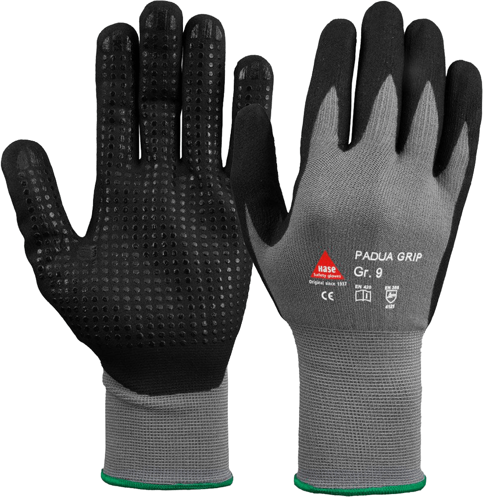 1 Paar Hase Padua Grip Arbeitshandschuhe