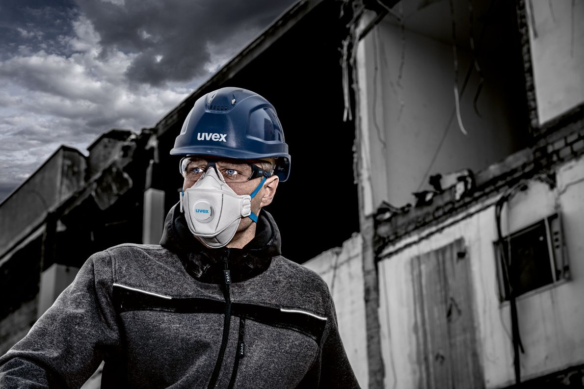 uvex i-works Schutzbrille Blau (Bild 2)