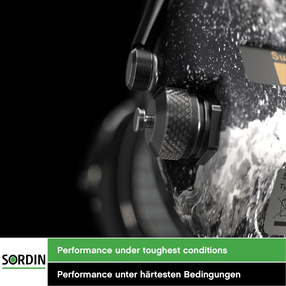 Sordin Supreme Pro-X LED Kapsel-Gehörschutz aktiv mit Camo-Kopfband Camo (Bild 2)