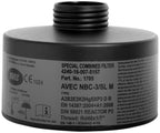 ACE Calypso Vollmaske - Atemschutz-Maske für Arbeit & Notfall - Rd40-Anschluss für zwei Filter NBC-3 SL (Bild 4)