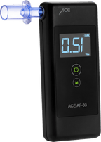 ACE AF-33 Alkotester mit 95,8% Richtigkeit laut TU Wien (2026) + 25 Mundstücke & Kalibriergutschein