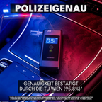 ACE AF-33 Alkotester mit 95,8% Richtigkeit laut TU Wien (2026) + 25 Mundstücke & Kalibriergutschein