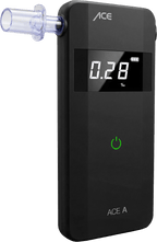 ACE A Alkoholtester + 25 Mundstücke & Kalibrier-Gutschein