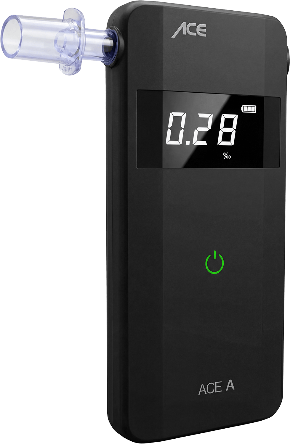 ACE A Alkoholtester + 25 Mundstücke & Kalibrier-Gutschein