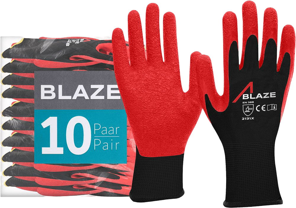 10 Paar ACE Blaze Arbeitshandschuhe (Bild 1)