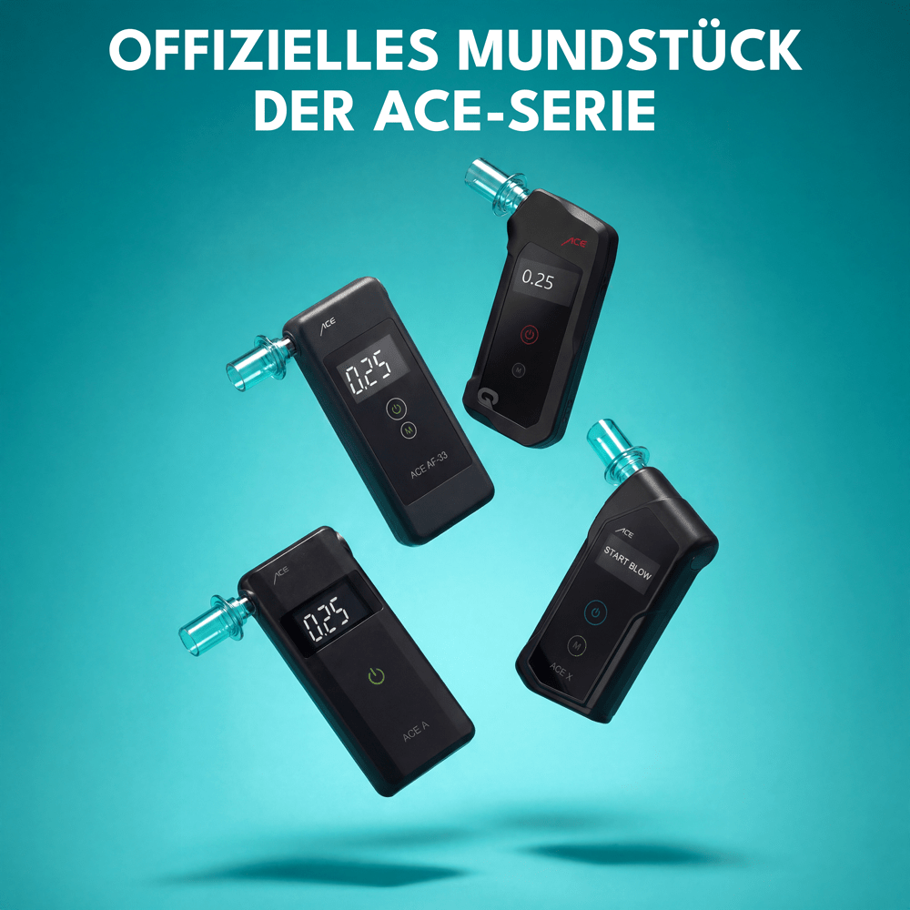 ACE Alkoholtester-Mundstücke AL 5500 Plus, II Basic Plus, AF-33, One, X uvm.