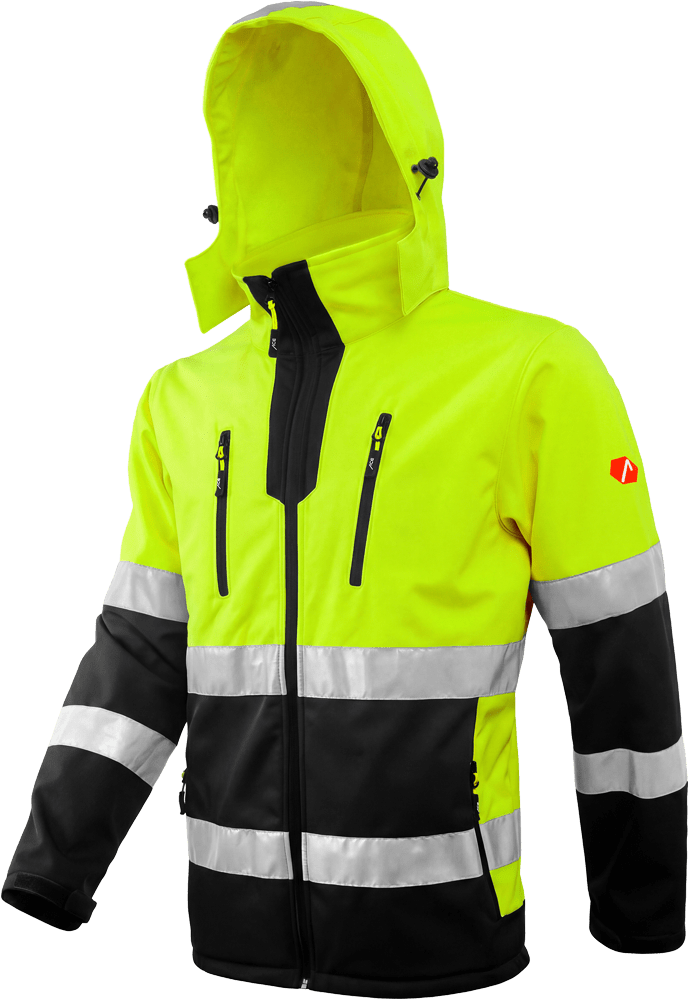 ACE Neon Softshell-Warnjacke für Herren