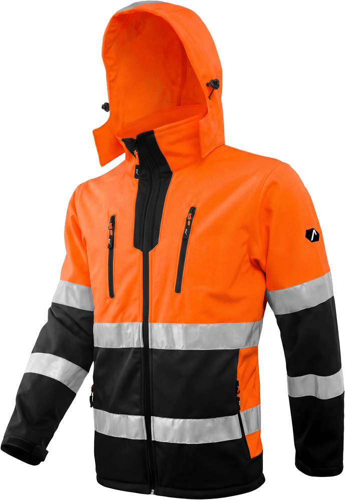 ACE Neon Softshell-Warnjacke für Herren