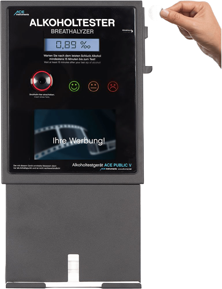 ACE Public Alkoholtester - mit Video-Rahmen