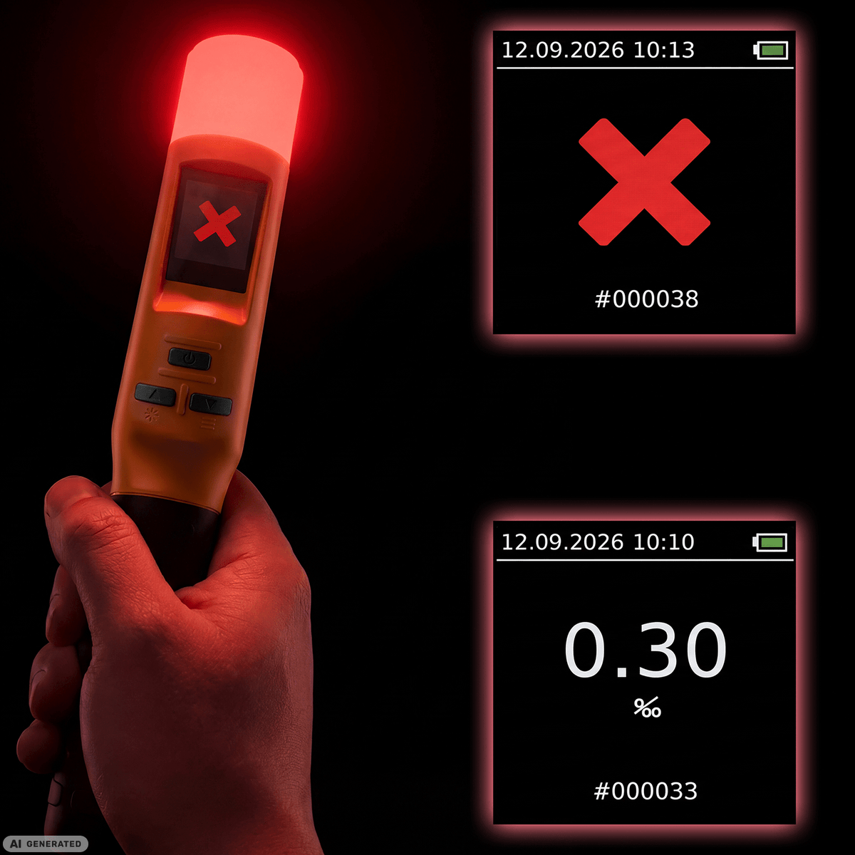 ACE iblow10 Alkoholtester + Kalibriergutschein