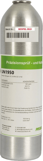 Air Products Prüf- und Kalibriergasflaschen - 4-Gas-Gemische - Aerosol (12 L), 34 L, 58 L oder 110 L Druckdosen mit langer Haltbarkeit