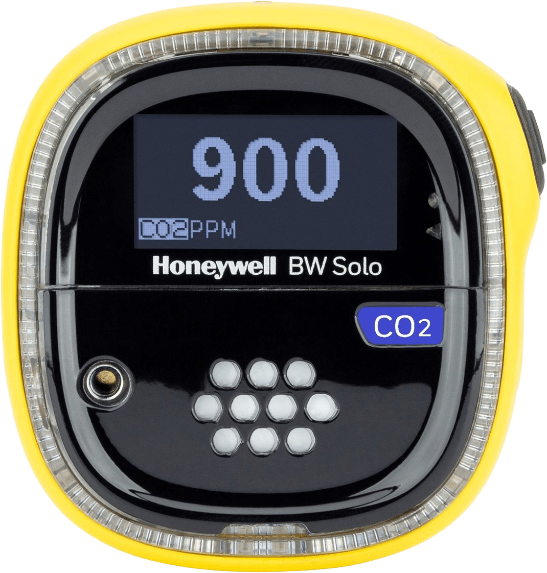 Honeywell BW SOLO - CO2 Gaswarngerät mit 1 Sensor für Kohlenstoffdioxid (CO2) - Messbereich 0 - 50000 ppm (5 Vol.-%) (Bild 1)