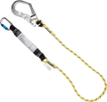 MSA V-SERIES Verbindungsmittel mit Falldämpfer EN 355, 2 m, einsträngig, Kernmantelseil, Aluminium-Gerüsthaken