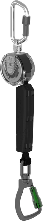 MSA V-TEC Mini PFL Höhensicherungsgerät EN 360, 3 m HMPE-Gurtband, einsträngig, ALTAKS-Karabiner