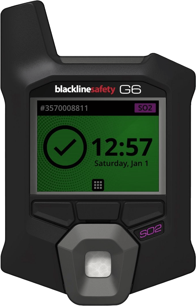 Blackline Safety G6 Ein-Gas-Warngerät mit GPS - verfügbare Varianten für CO, O2, H2S oder SO2 - Alarmschwellen einstellbar (Bild 1)
