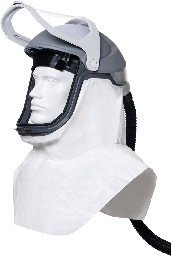 Dräger X-plore 8000 Serie - Helm mit PC-Visier - Gesichtsabschluss Material aus Tychem 4000 - Schulterabschluss-Länge - L3 T4 (3710795) (Bild 1)
