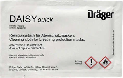 Dräger DAISYquick Reinigungstuch - Für die schnelle Reinigung von Atemschutzgeräten (VE = 10 Stück) (UN1987) (Bild 2)