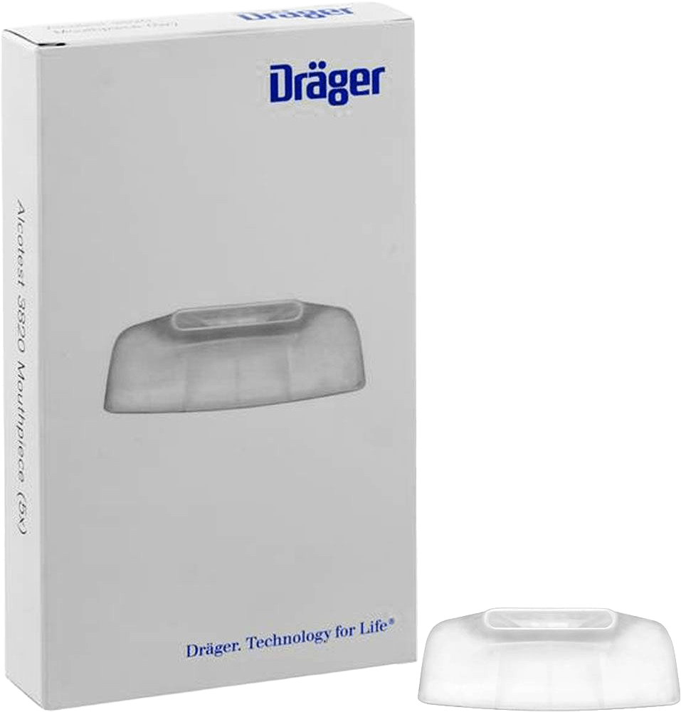 Dräger Alkoholtester-Mundstücke - 5 Mundstücke mit Rückatemsperre für Alcotest 3820 und 4000 - hygienisch einzeln verpackt (8325250) (Bild 1)