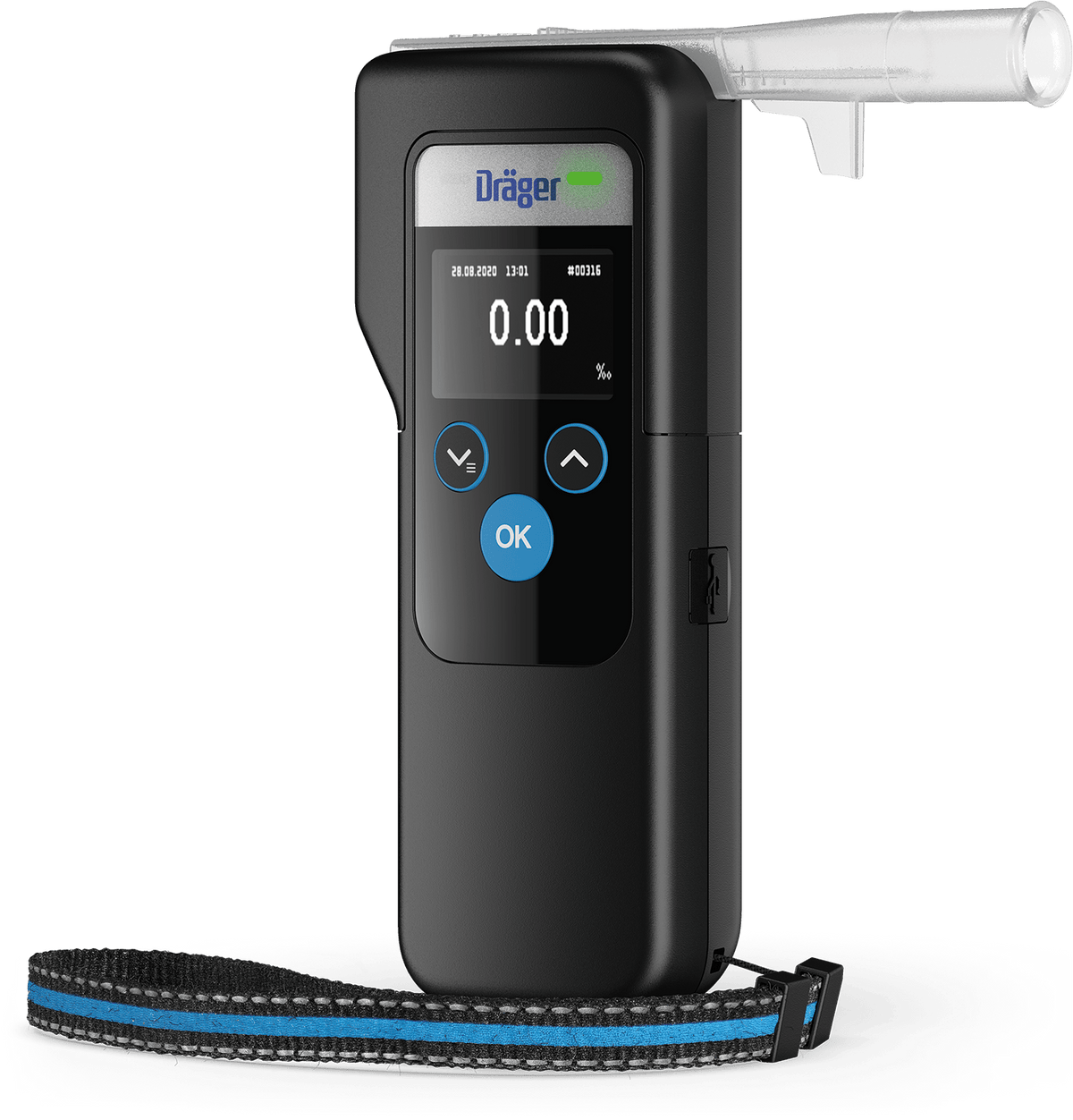 Dräger Alcotest 6000 Alkoholtester + 25 Mundstücke & Kalibrier-Gutschein