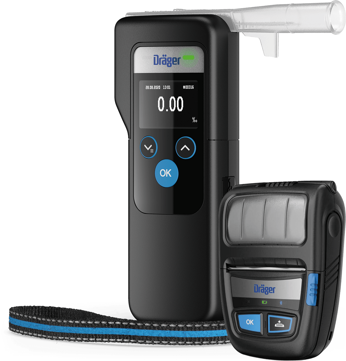 Dräger Alcotest 6000 Alkoholtester + 25 Mundstücke & Kalibrier-Gutschein