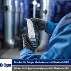 Dräger Mobile Printer BT - mobiler Bluetooth-Drucker für Alcotest 6000 und weitere Alkoholtester von Dräger - Pairing via NFC (Bild 2)